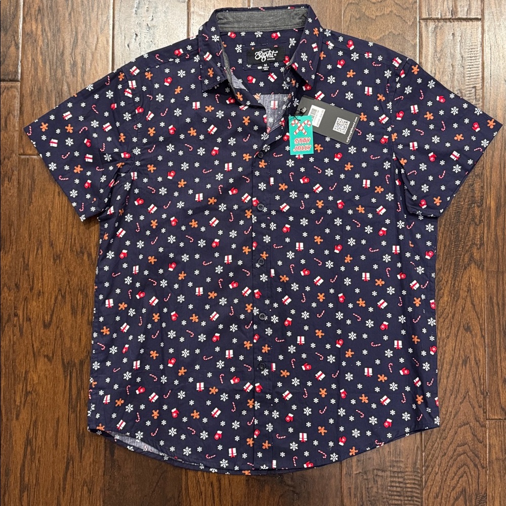 EIGHTY EIGHT brands sz M Casual Button Down Shott Sleeve Shirt
